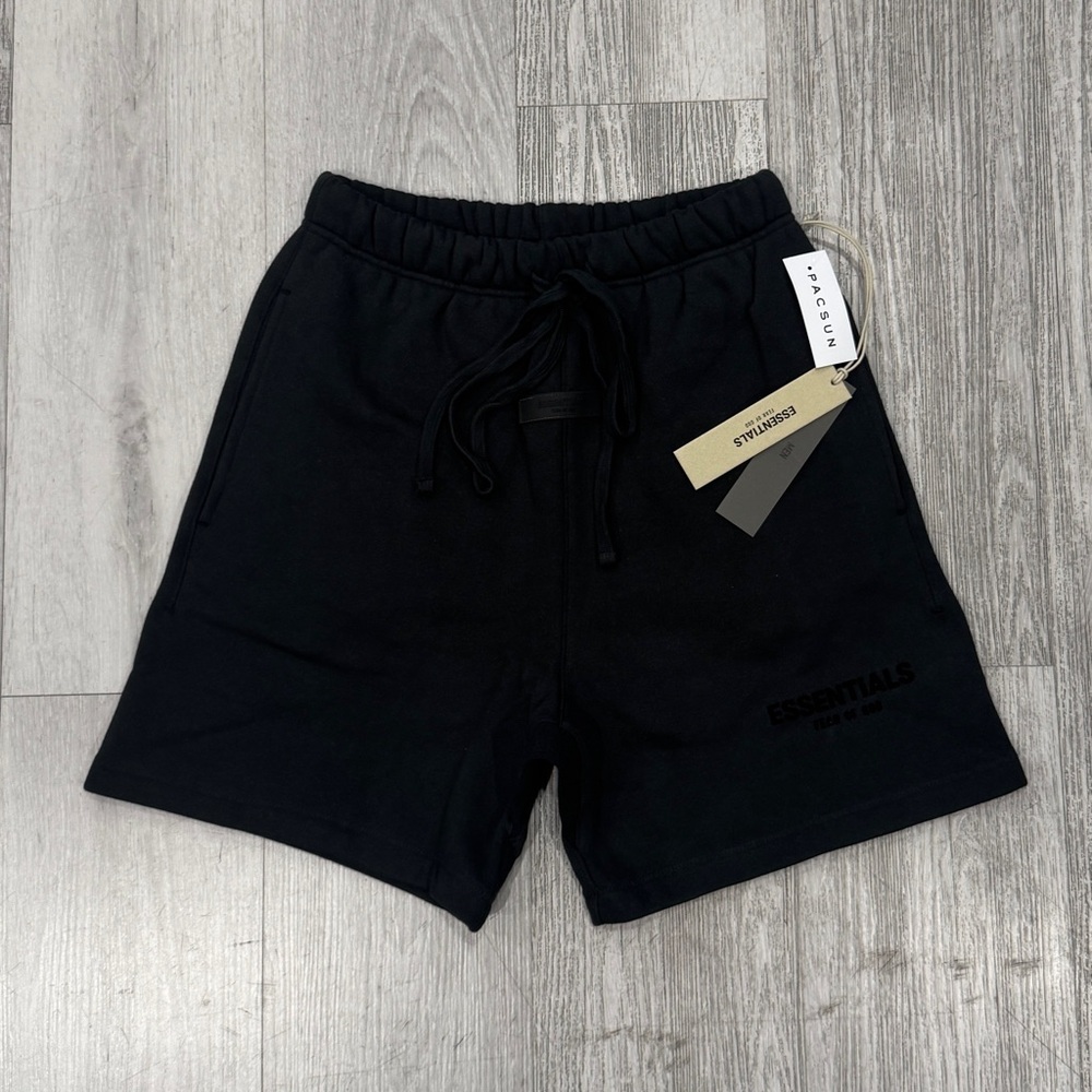 Fear of God Essentials Black sweater shorts Athletic Short summer